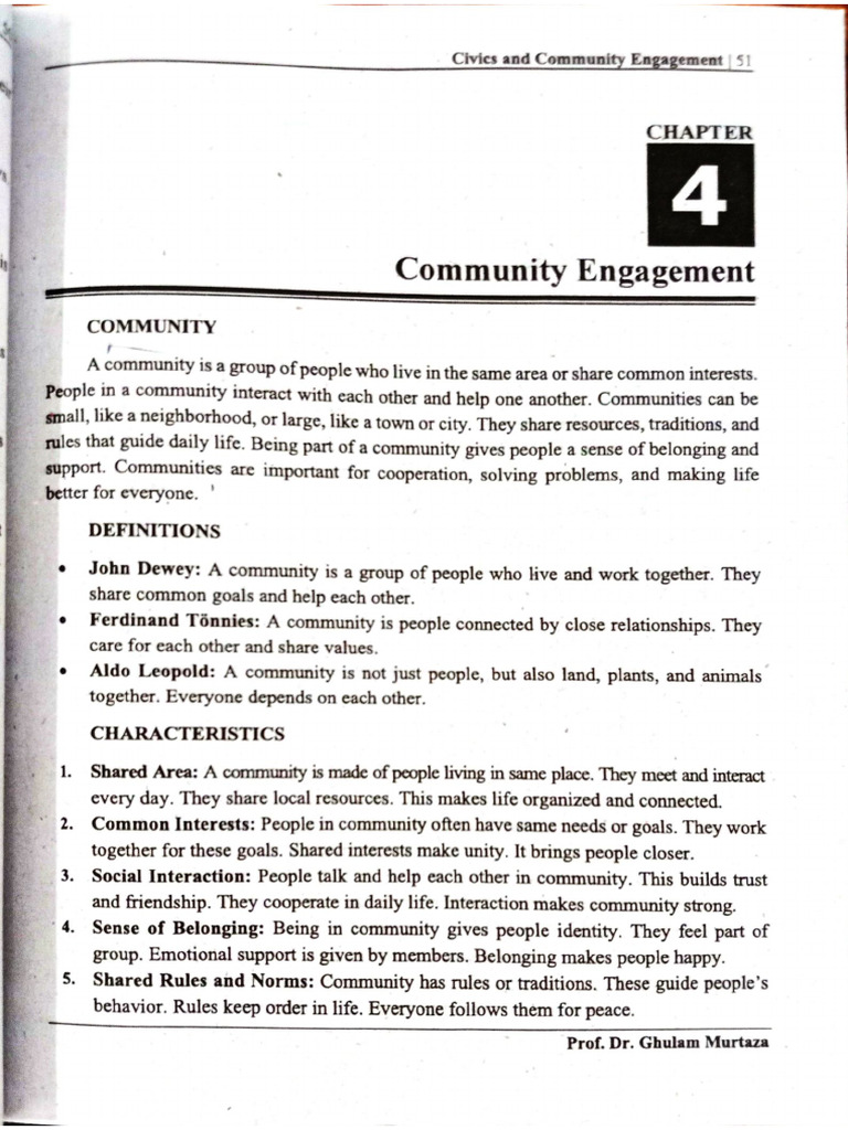 CH 4-5 Civics and Community Engagement - 1 | PDF