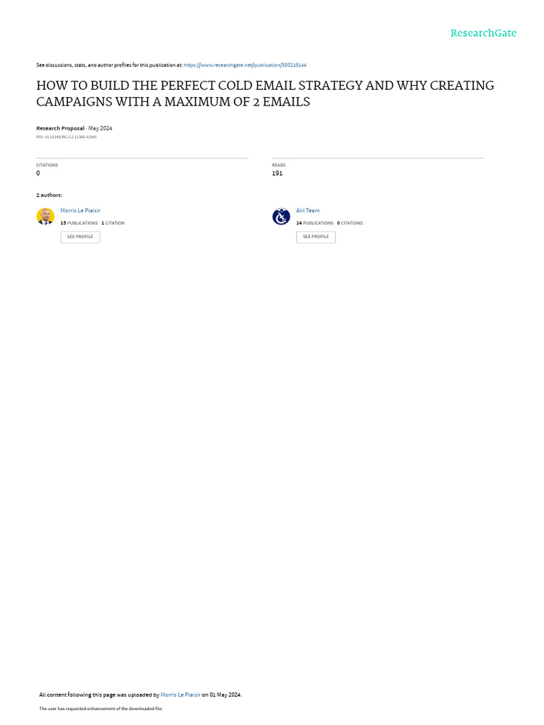 How To Build The Perfect Cold Email Strategy and Why Creating Campaigns ...