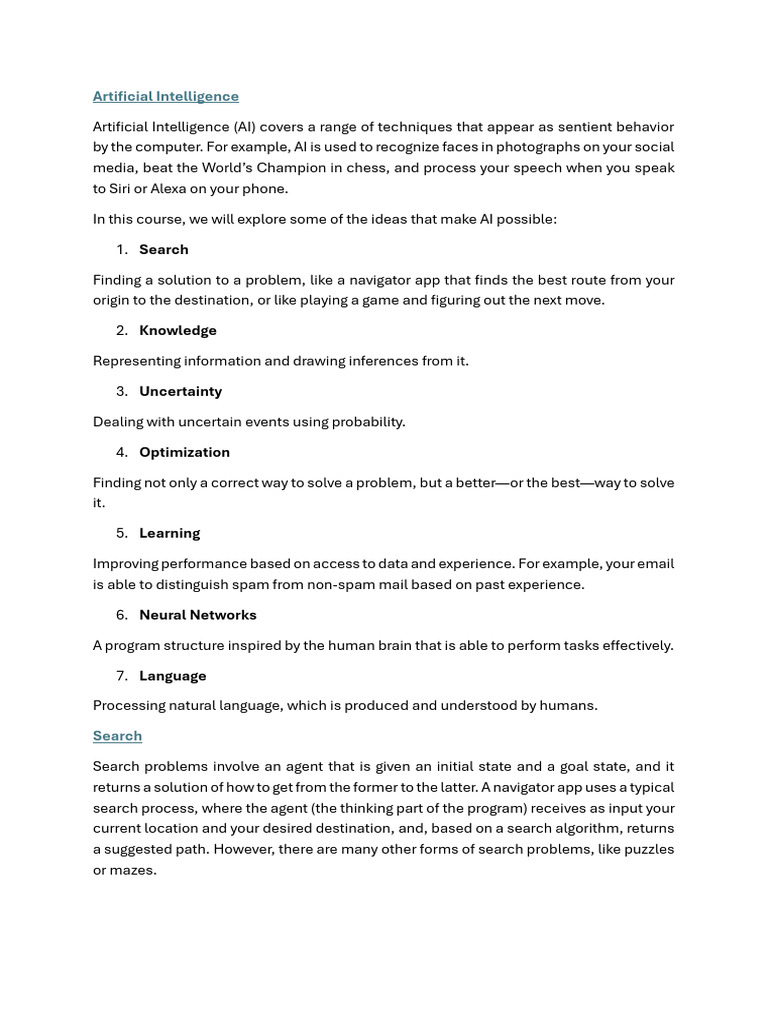 Understanding AI Search Algorithms | PDF | Artificial Intelligence ...