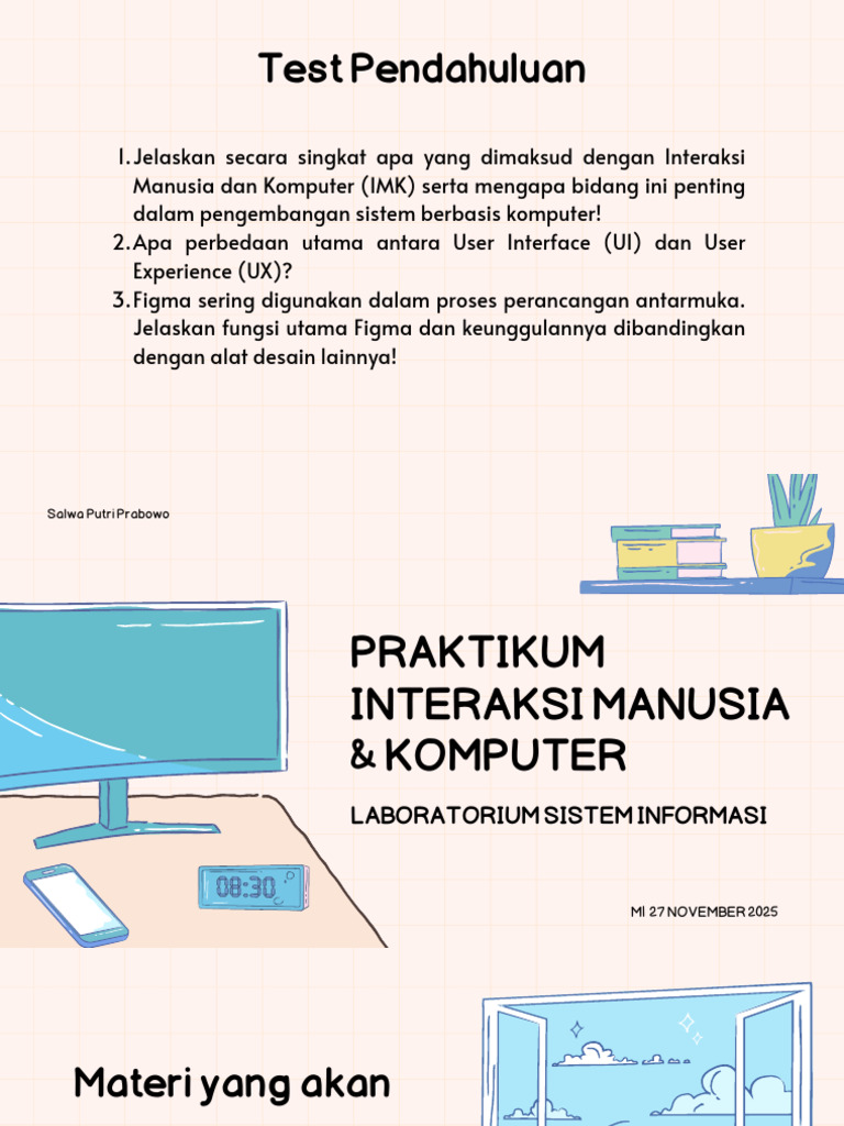 Pengenalan IMK dan Desain UI/UX | PDF
