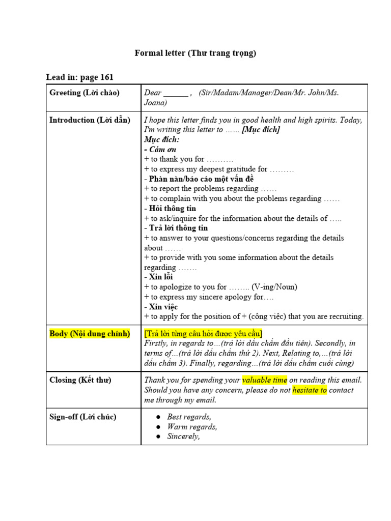 Guide to Writing Formal Letters | PDF