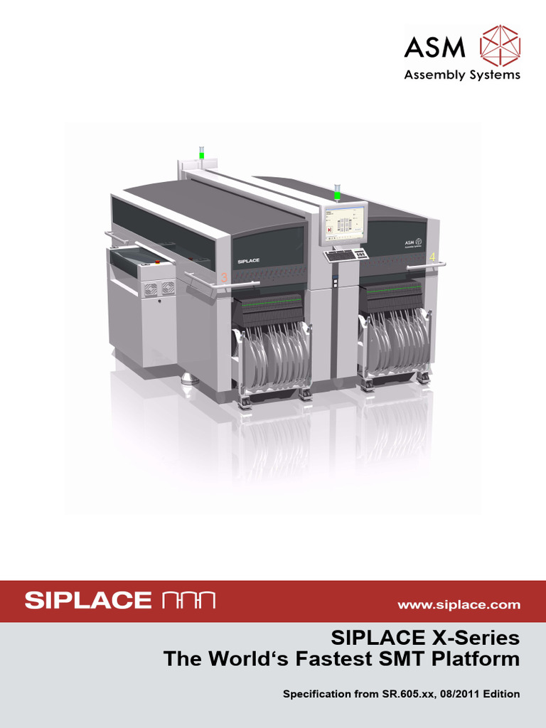 SIPLACE X-Series SMT Machine Specs | PDF | Printed Circuit Board ...