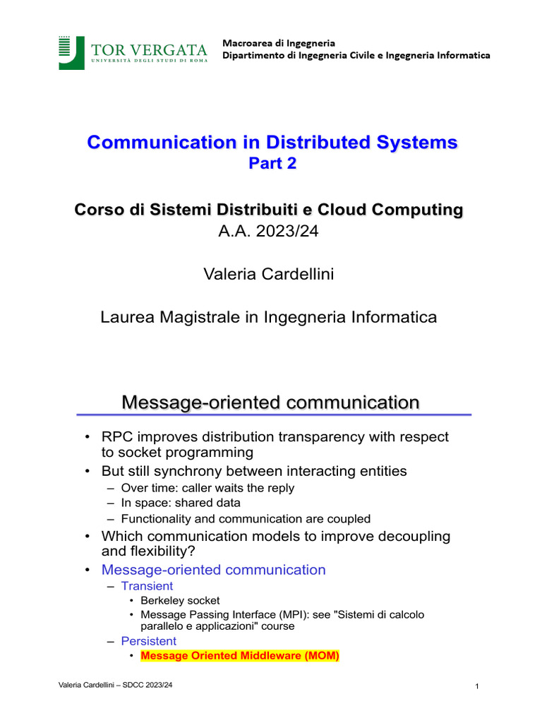 DS Communication2 | PDF | Multicast | Computer Network
