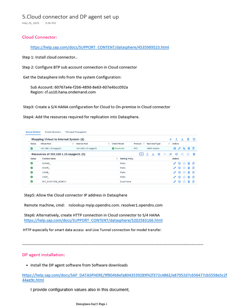 Cloud Connector and DP Agent Setup Guide | PDF | Cloud Computing ...