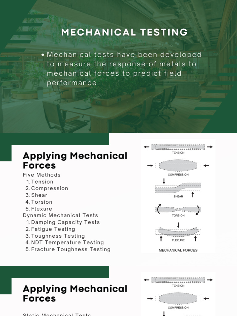 Mechanical Forces and Testing Methods | PDF