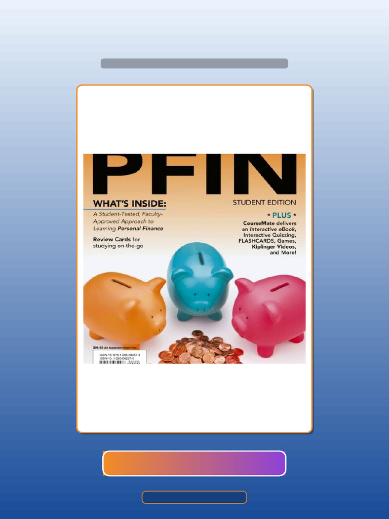 Test Bank of PFIN3 3rd Edition Gitman | PDF | Multiple Choice | Science