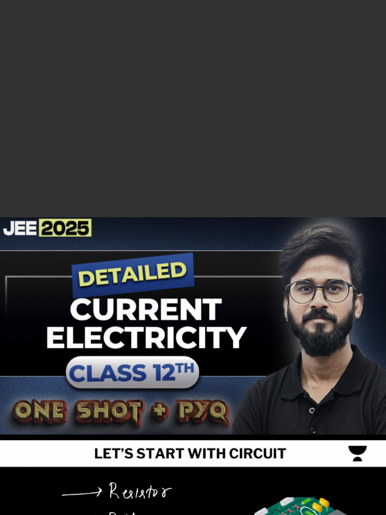 Current Electricity One Shot | PDF