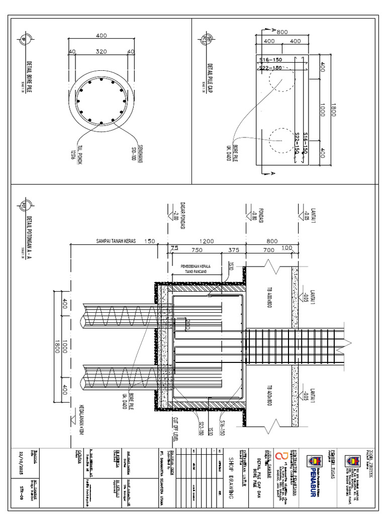 Bore Pile Foundation Details and Specs | PDF