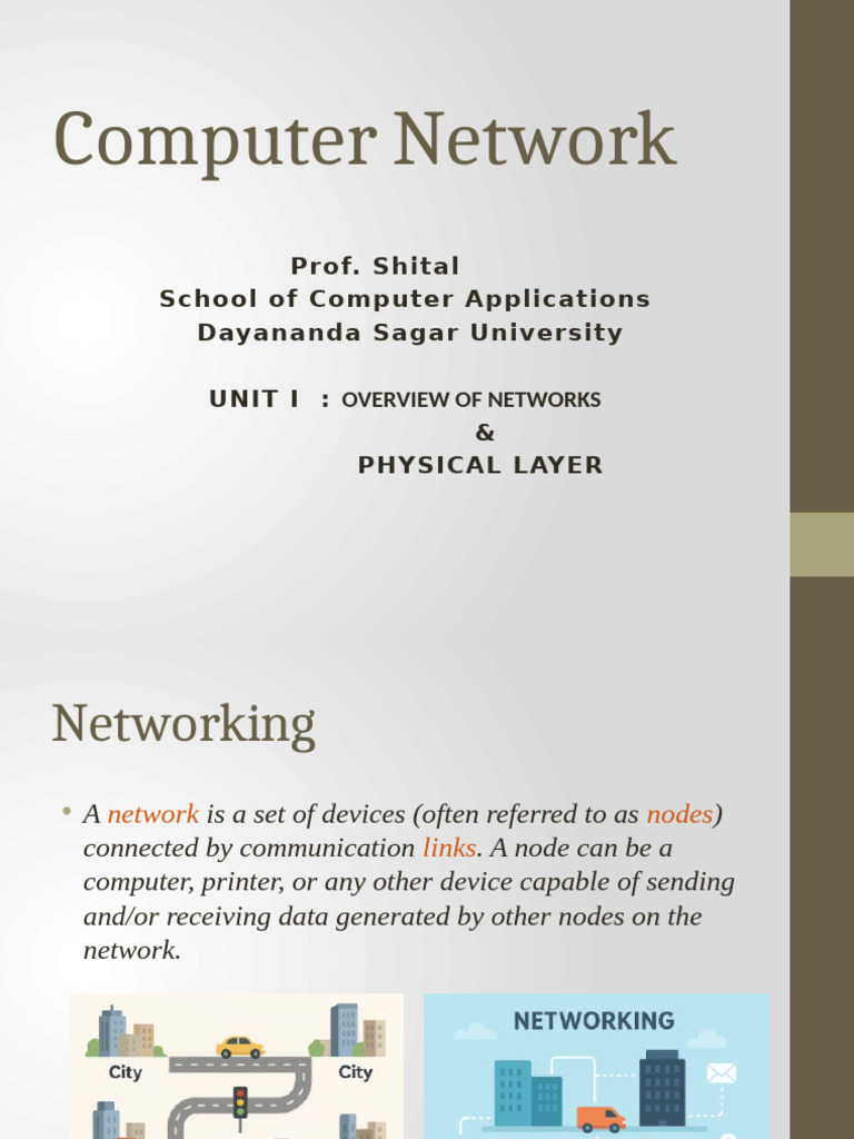 Overview of Computer Networks and Layers | PDF
