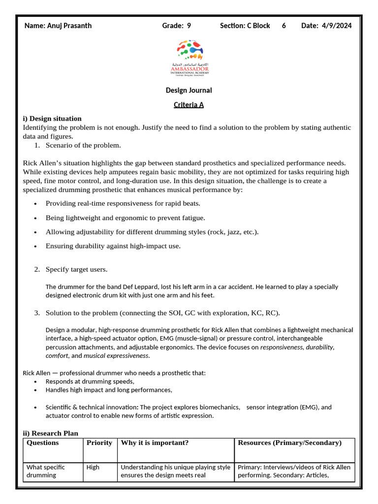 AIA Design Journal Criteria A | PDF | Prosthesis