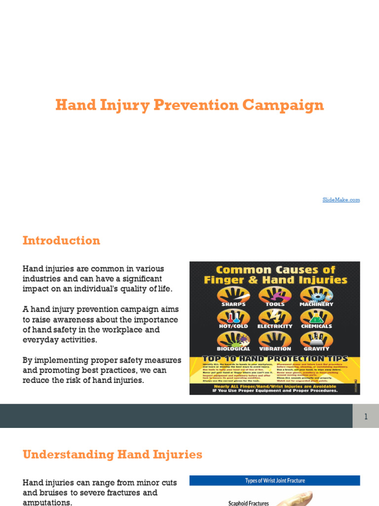 Hand Injury Prevention Strategies | PDF | Personal Protective Equipment ...