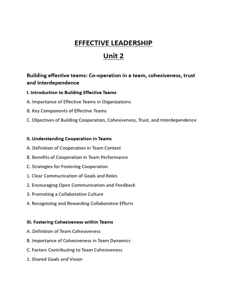 Building Effective Teams: Key Strategies | PDF | Team Building | Leadership