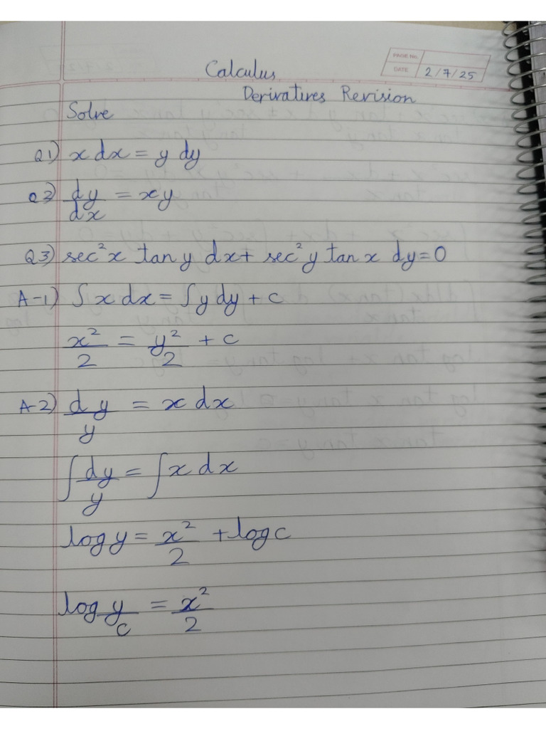 Hrishi Bhai Ke Math Notes | PDF