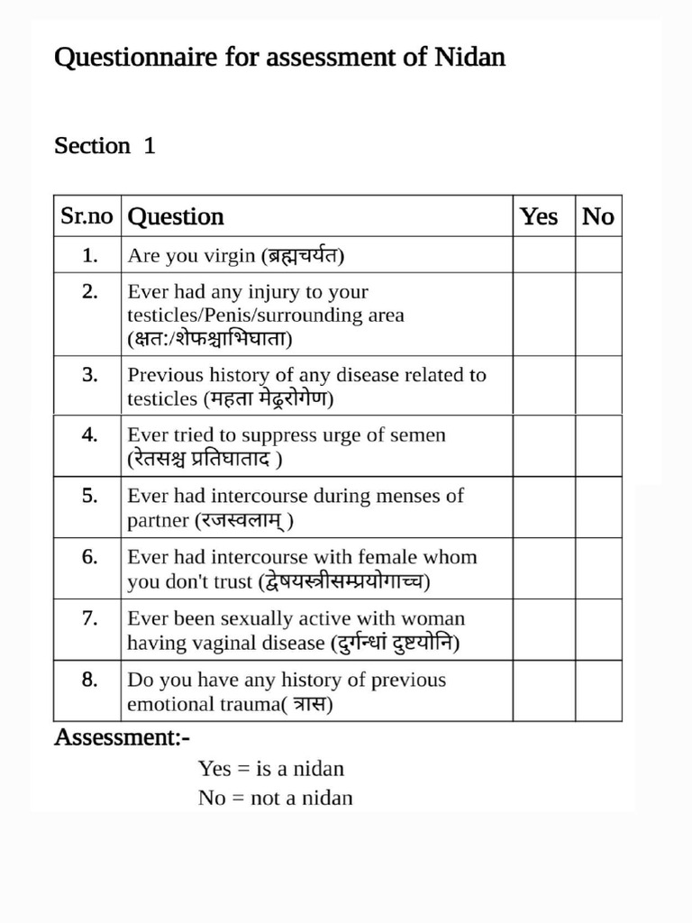 Questionnaire | PDF