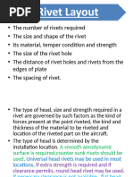 Rivet Diameter and Spacing Guidelines | PDF