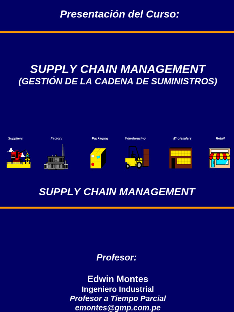 Curso de Gestión de la Cadena de Suministros | PDF | Gestión de la ...