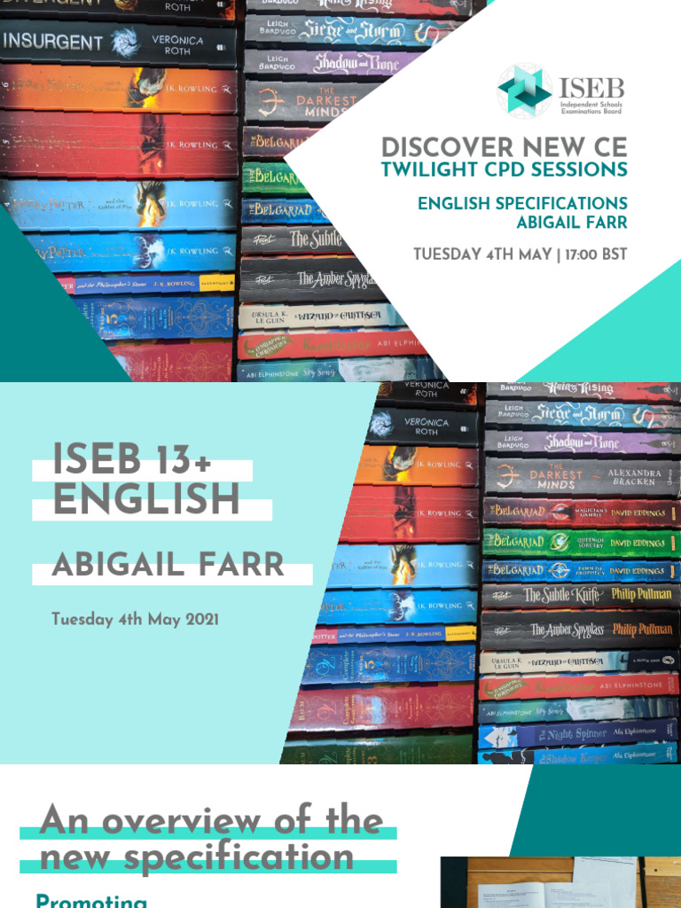 ISEB 13+ English Specification Overview | PDF | Educational Assessment ...