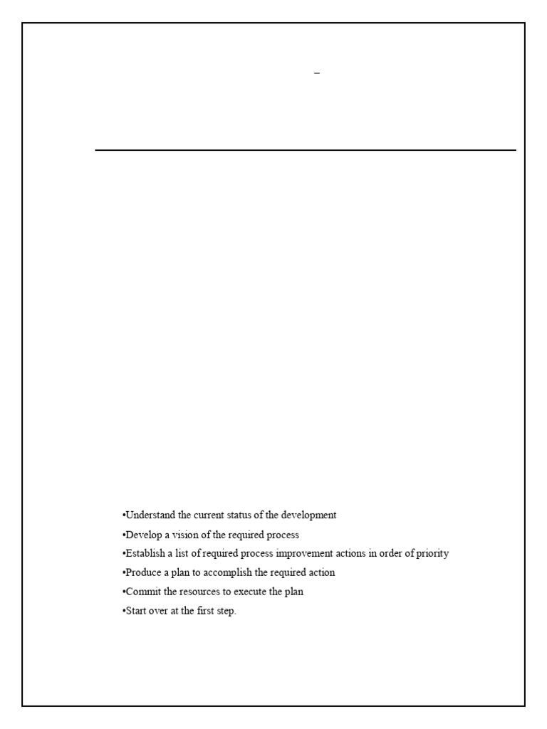 Software Process Maturity Framework Guide | PDF | Software Development ...