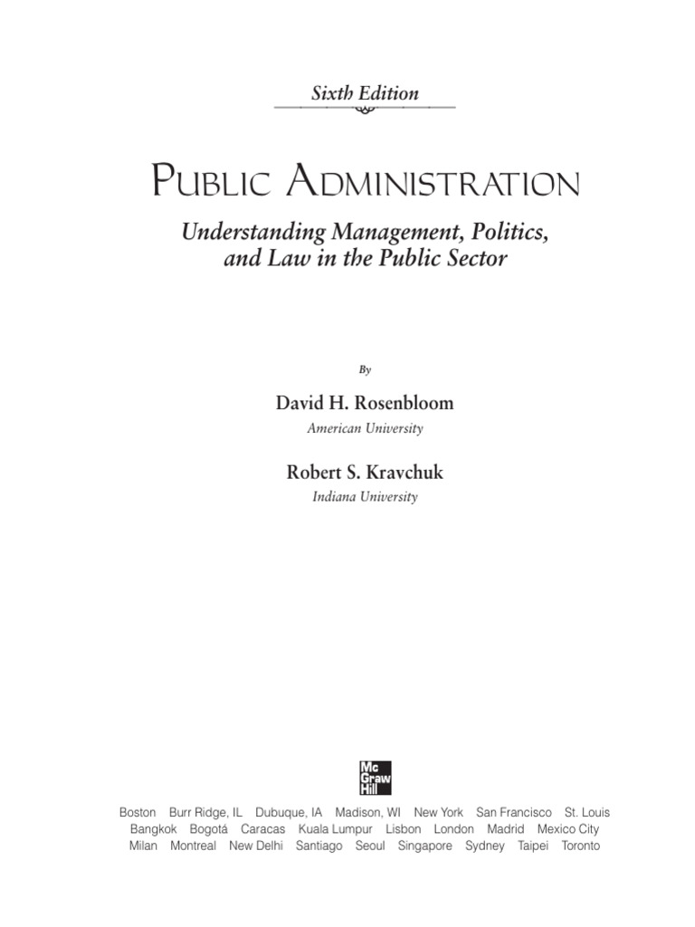 Public Administration: Management & Law Insights | PDF | Policy ...