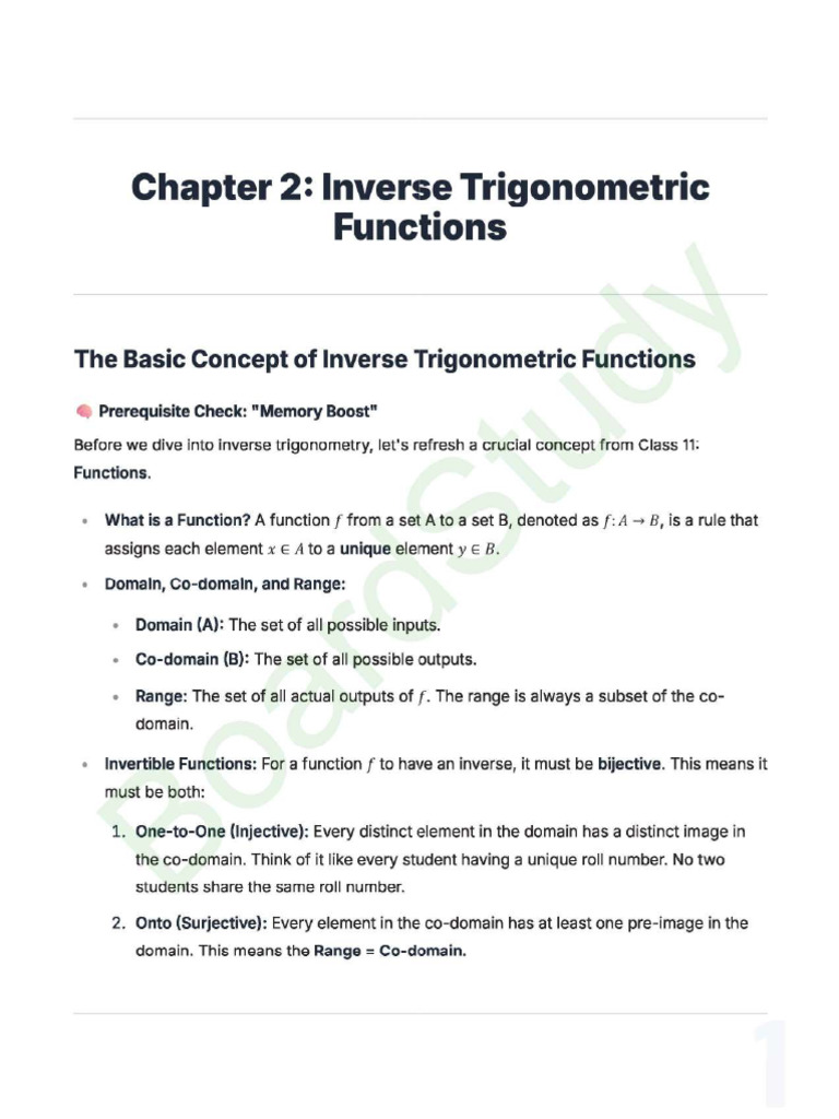 2. Inverse Trigonometric Functions Pmh7ig | PDF