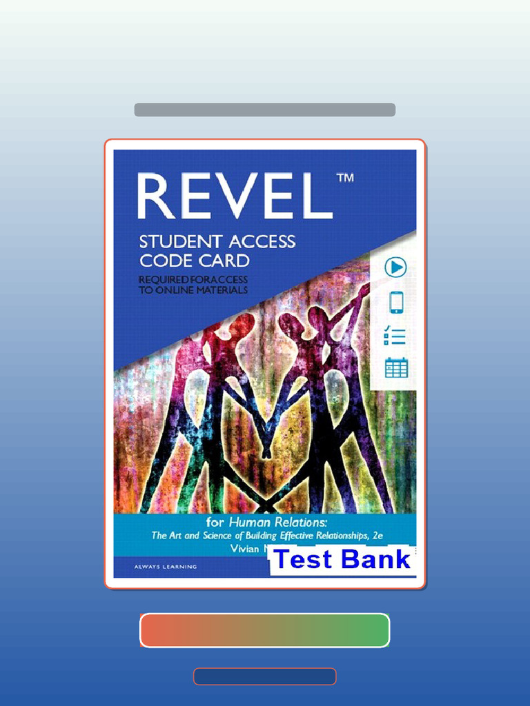 Test Bank of Human Relations The Art and Science of Building Effective ...