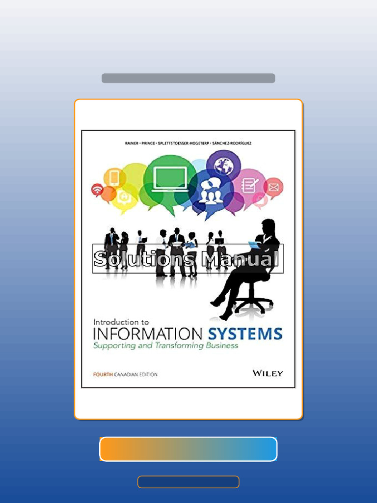 Test Bank of Introduction to Information Systems Canadian 4th Edition ...