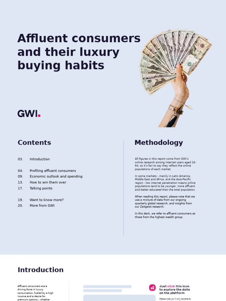 View of Affluent Consumers & Luxury Buying - GWI Deck - 2024 | PDF | Brand ...