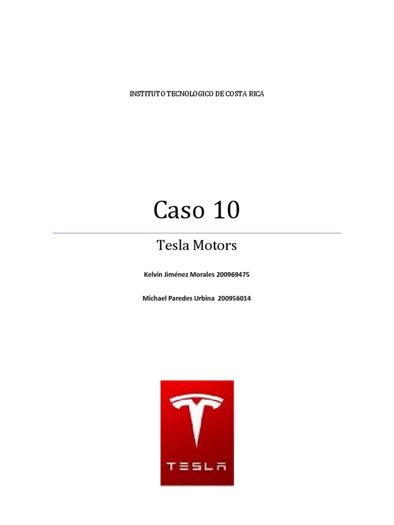 Caso 10 Tesla Motors | PDF | Sistema de informacion | Distribución ...