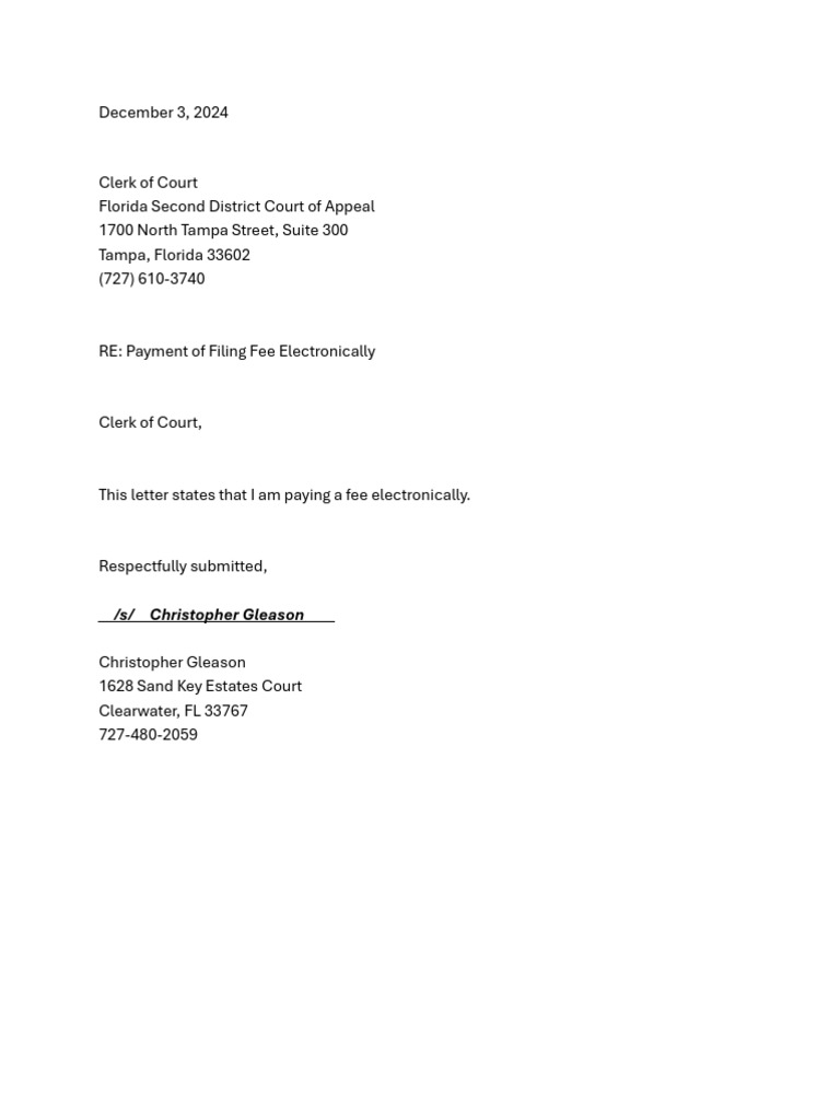 041 2024-12-03 Miscellaneous Document Pay Case Filing Fee 300 | PDF