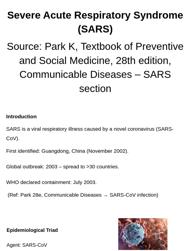 SARS & COVID-19 (SARS-CoV-2) Infection | PDF | Infection | Health Sciences