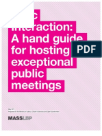Civic Interaction: A Hand Guide For Hosting Exceptional Public Meetings