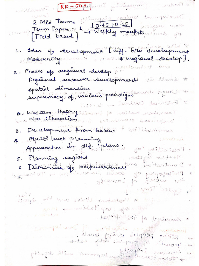 Notes - Hand Written | PDF
