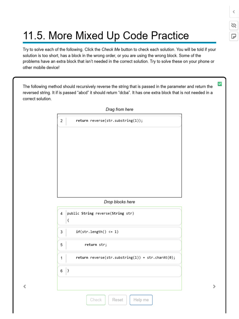 11.5. More Mixed Up Code Practice — CS Java | PDF | Computer ...