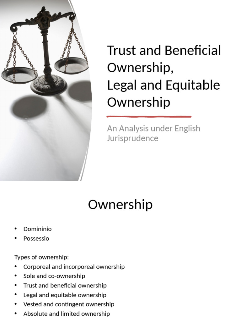 Trust and Beneficial Ownership Presentation | PDF