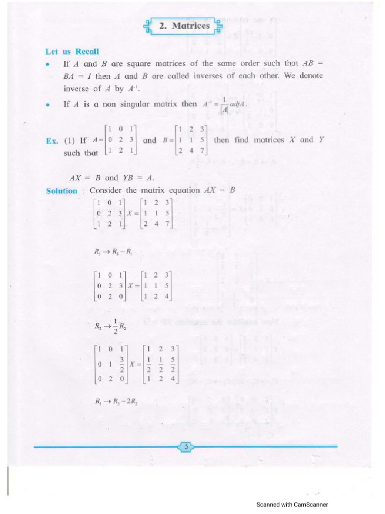 Matrices | PDF
