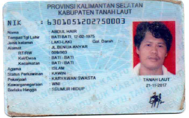 Ktp Abdul Hair | PDF