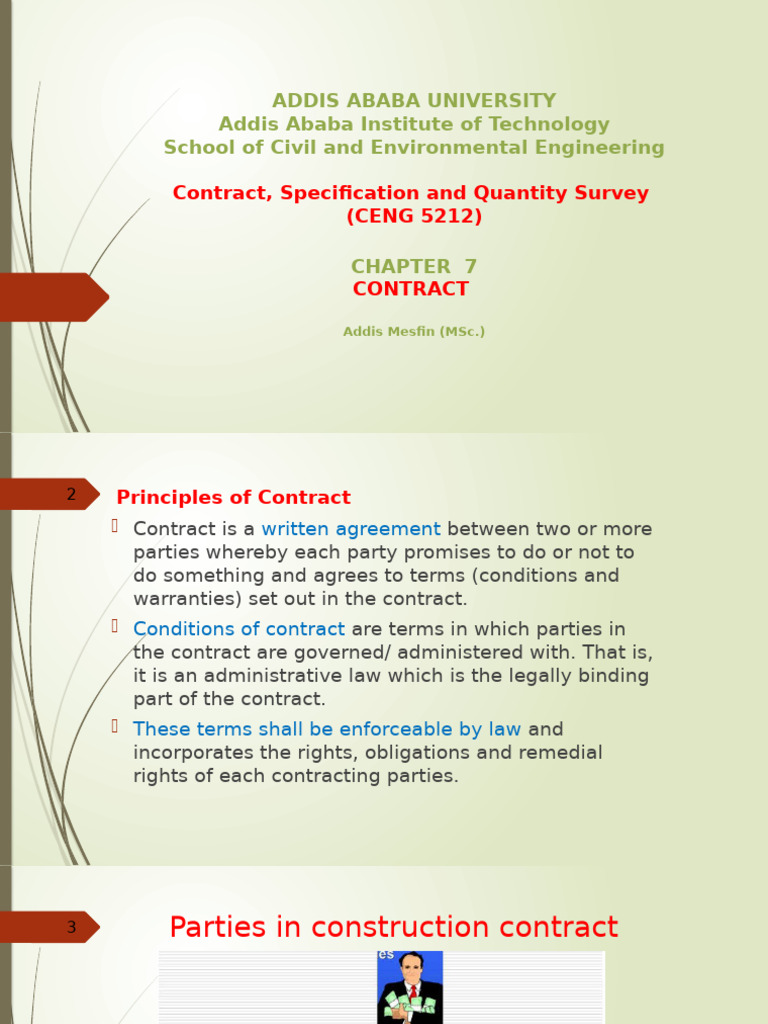 Construction Contract Principles Explained | PDF | Mediation | Arbitration