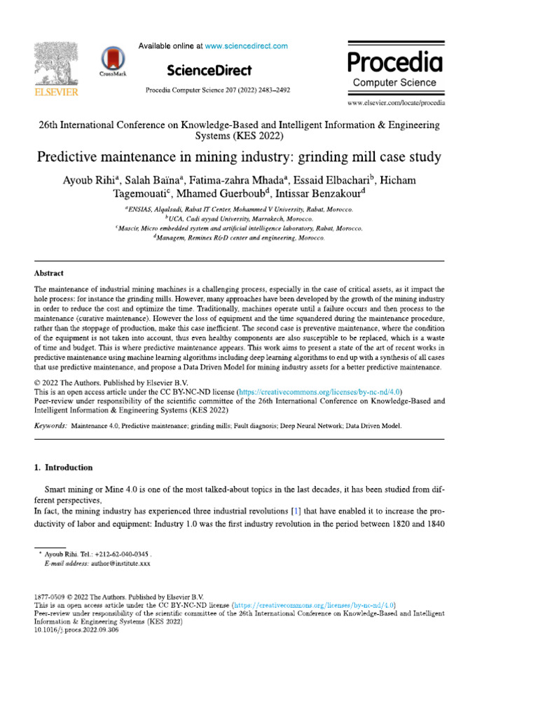 25 - Predictive Maintenance in Mining Industry Grinding Mill Case Study ...