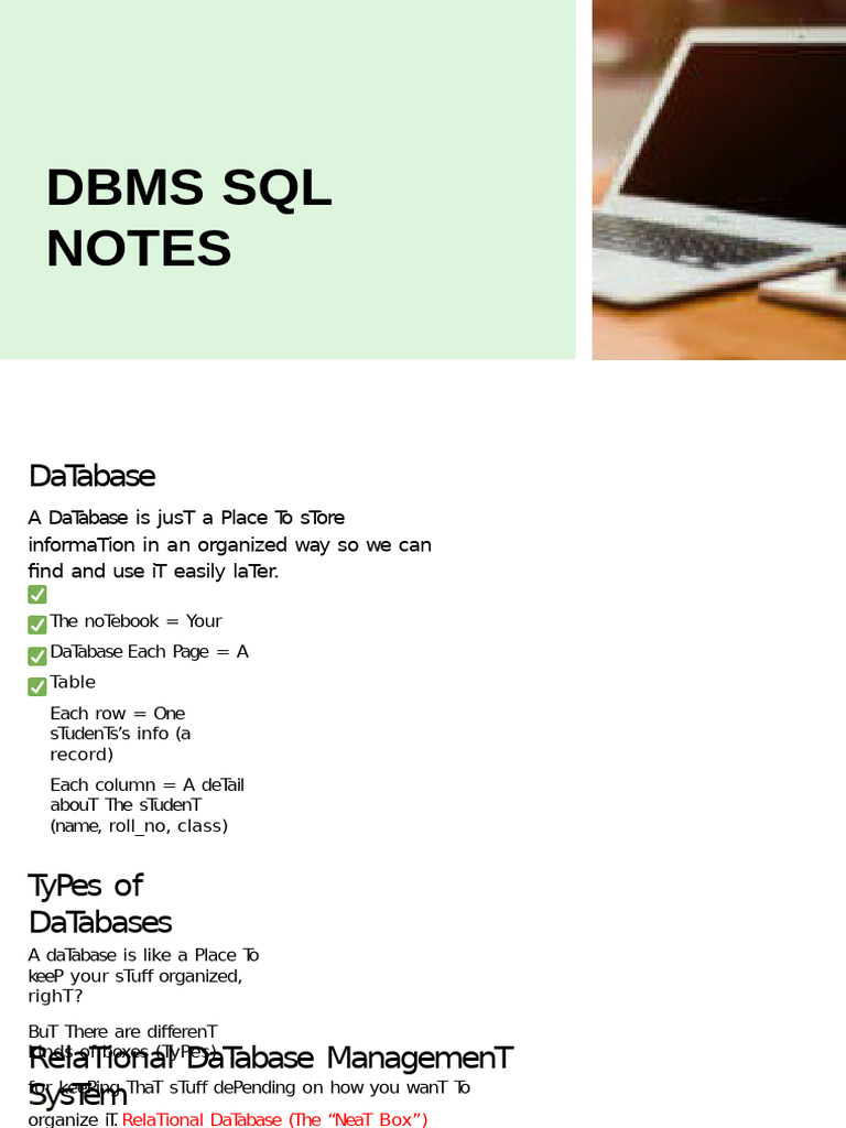 Understanding Databases and SQL Basics | PDF | Information Retrieval ...