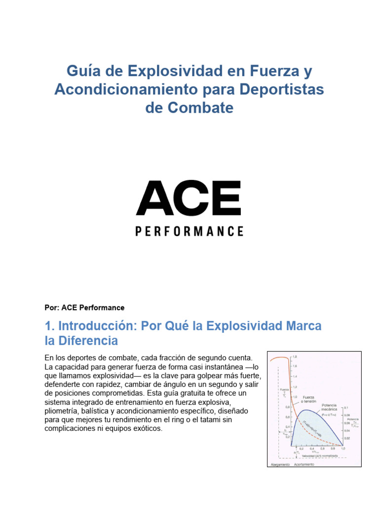 Gua de Explosividad Ace Performance | PDF