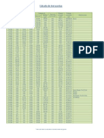 Cálculo de Terracerías: Nota: Estos Valores Son Calculados de La Estación Actual A La Siguiente