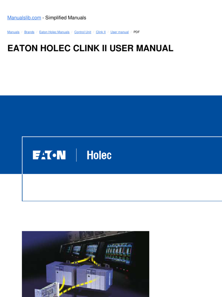 Eaton Holec Clink II User Manual | PDF | Electrostatic Discharge ...