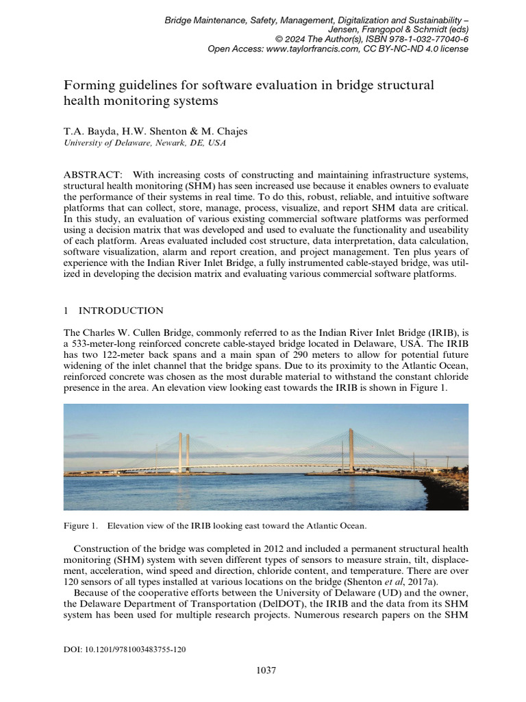 Evaluating SHM Software for Bridges | PDF | File Transfer Protocol ...