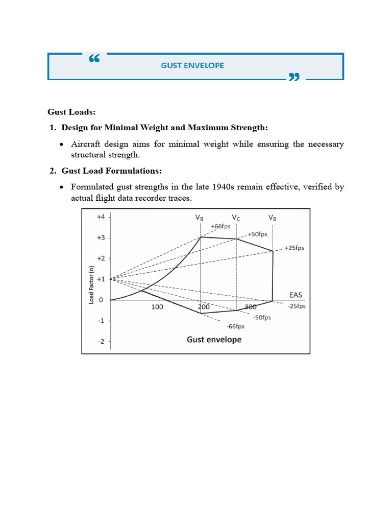 Aircraft Gust Load Design Principles | PDF | Lift (Force) | Wound