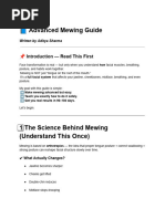 Salludon's Mewing Guide and Techniques | PDF