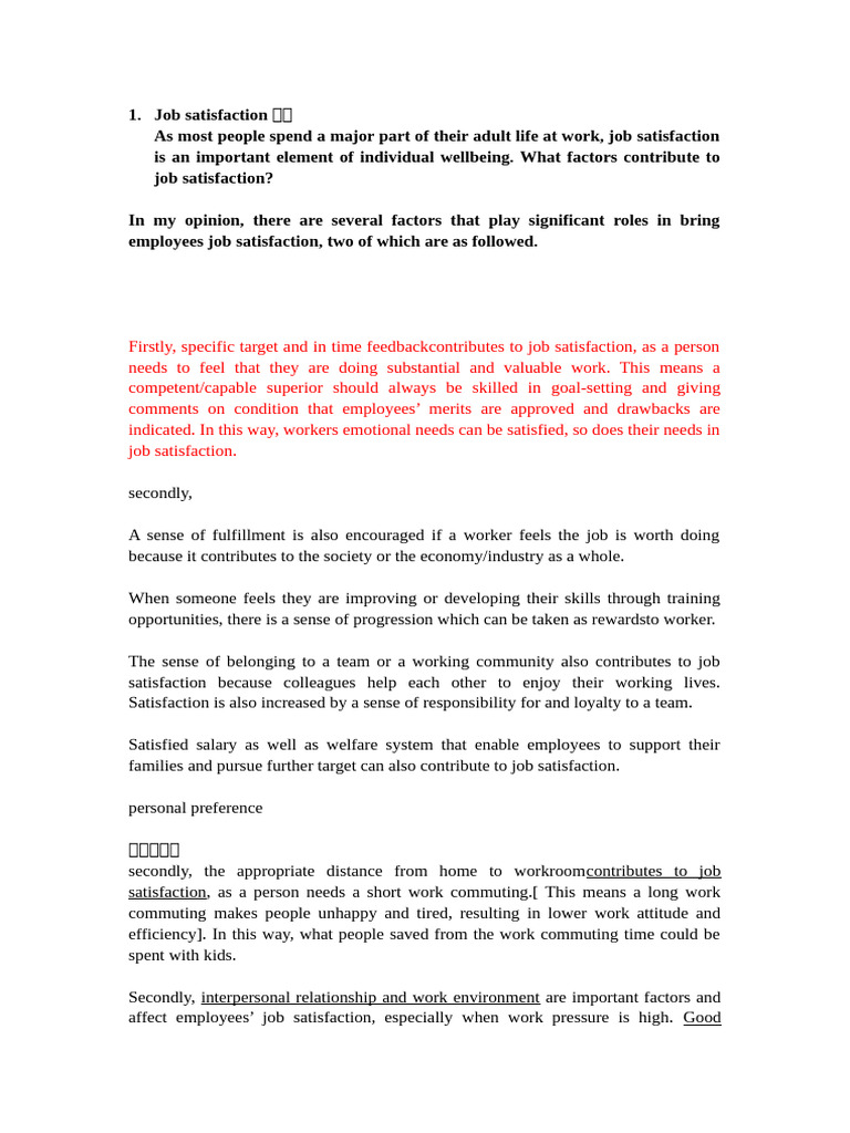 Factors Influencing Job Satisfaction | PDF | Museum | Job Satisfaction