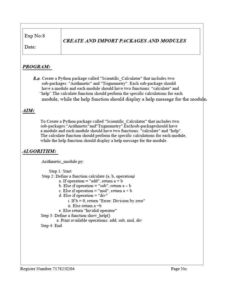 Python Scientific Calculator Package | PDF | Special Functions ...