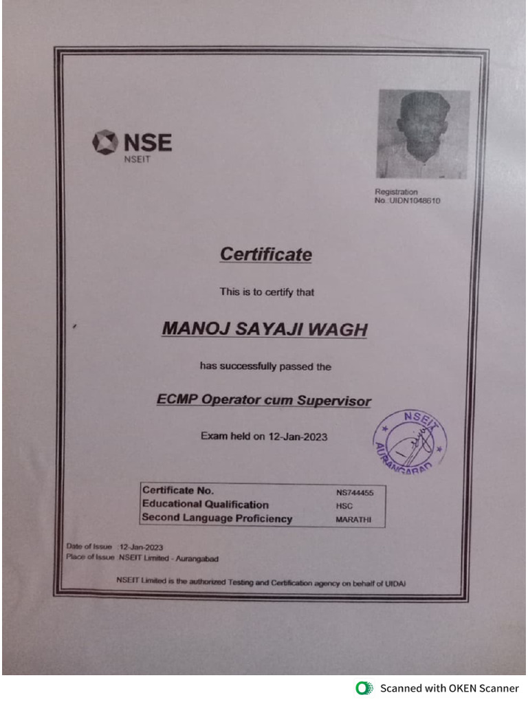 Manoj Wagh Documents | PDF