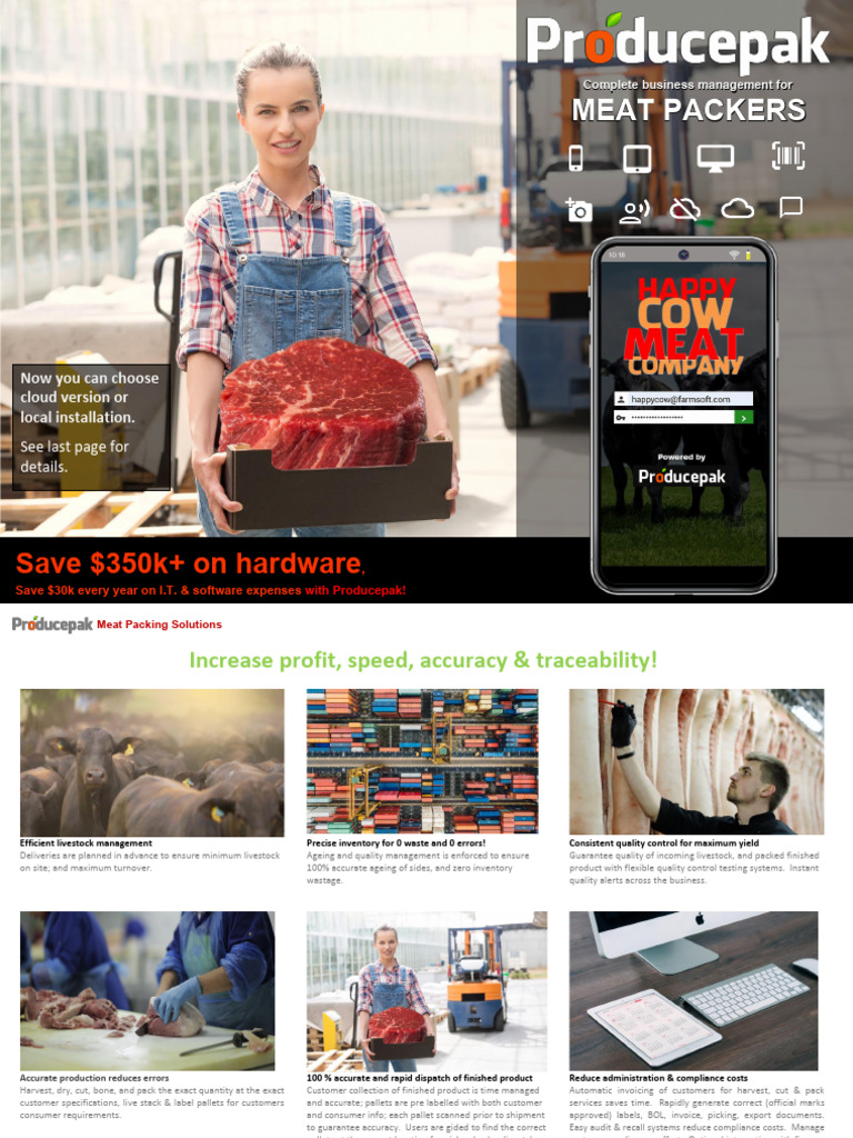 Meat Packing Management Software Solutions | PDF | Radio Frequency ...