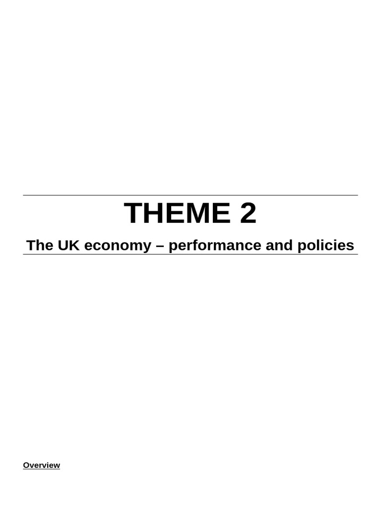Theme 2 - Detailed Notes | PDF | Fiscal Multiplier | Macroeconomics